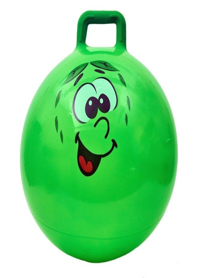 JEMICA Hopper Ball for Kid Bounce Balls with Handles 18 Inch Jumping Hopping Inflatable Hippity Hop Ball Toys for Carnival Outdoor Sports Games Balance Exercise (Green)